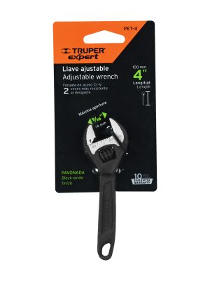 15497 - Llave ajustable (perico) 4' profesional pavonada, Expert