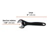15501 - Llave ajustable (perico) 8' profesional pavonada, Expert