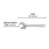 21815 - Llave ajustable (perico) 8' cromada, Pretul