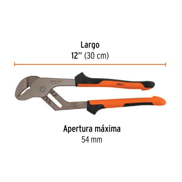 102394 - Pinzas de extensión 12' mango Comfort Grip, Truper Expert