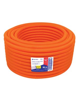 45017 - Metro de poliducto 3/4' corrugado flex. c/guía, rollo 50 m