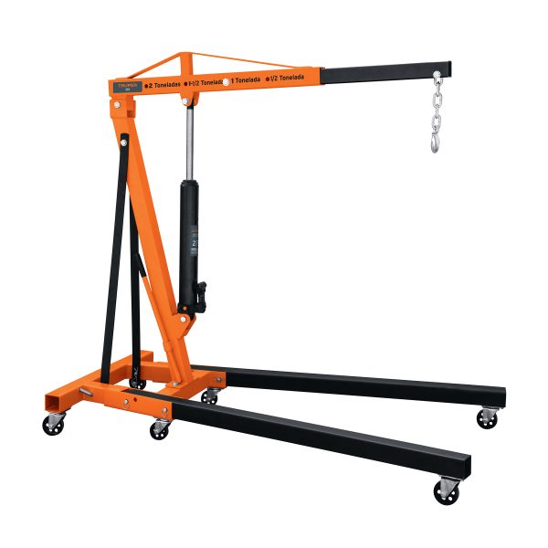 12888 - Pluma hidráulica 2 ton, plegable, Truper