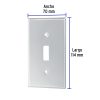 46547 - Placa de Acero Inox. para interruptor vertical, Standard