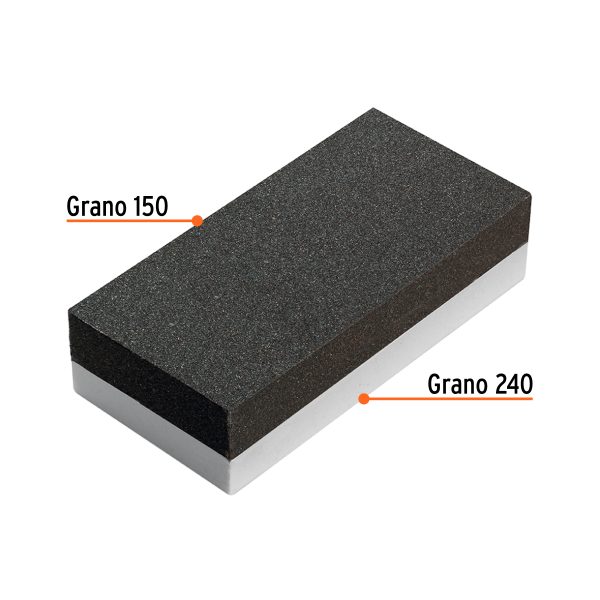 104085 - Piedra para asentar 100 mm, doble grano 150 y 240, TRUPER