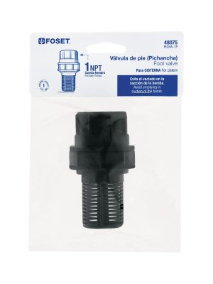 48075 - Válvula de pie (pichancha) de 1' de polipropileno, Foset