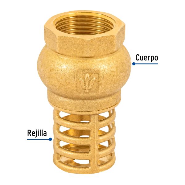 49045 - Pichancha con rejilla de latón 3/4', Foset