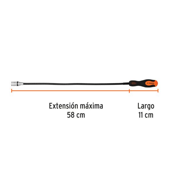 15326 - Imán flexible de acero con LED, 3 kg, Truper
