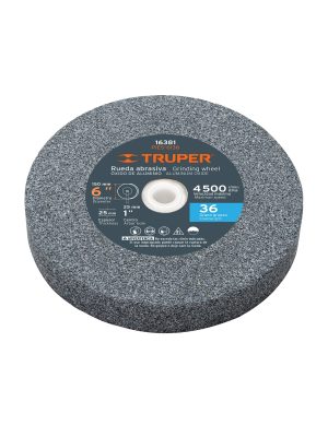 16381 - Rueda abrasiva p/esmeril 6'x25mm, óxido aluminio, grano 36