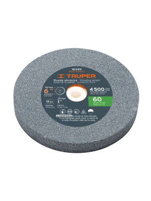 16349 - Rueda abrasiva p/esmeril 6'x19mm, óxido aluminio, grano 60