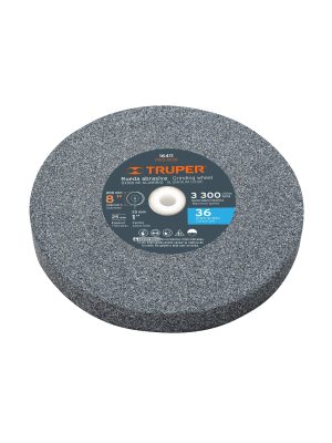 16411 - Rueda abrasiva p/esmeril 8'x25mm, óxido aluminio, grano 36