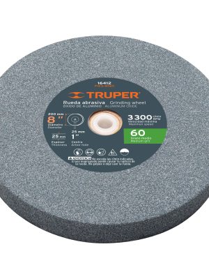 16412 - Rueda abrasiva p/esmeril 8'x25mm, óxido aluminio, grano 60