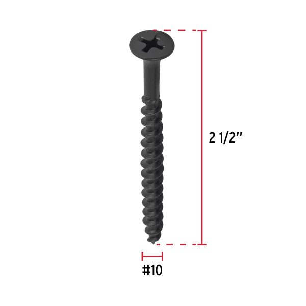 44351 - Bolsa con 100 pijas #10 x 2-1/2' multiusos, Fiero