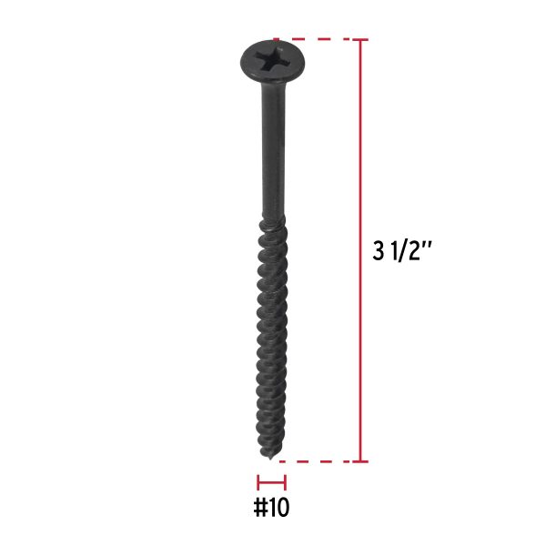 48693 - Bolsa con 100 pijas #10 x 3-1/2' multiusos, Fiero