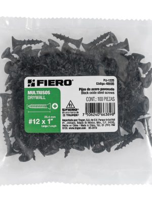 PIJ-1225E1.jpg 48695 - Bolsa con 100 pijas #12 x 1' multiusos, Fiero