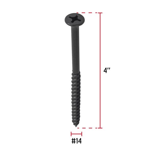 48709 - Bolsa con 100 pijas #14 x 4' multiusos, Fiero