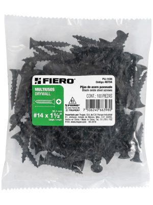 PIJ-1438E1.jpg 48704 - Bolsa con 100 pijas #14 x 1-1/2' multiusos, Fiero