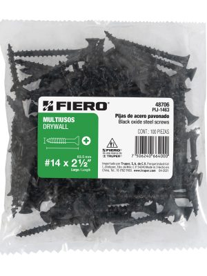 PIJ-1463E1.jpg 48706 - Bolsa con 100 pijas #14 x 2-1/2' multiusos, Fiero