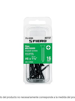 PIJ-863A.jpg 40779 - Blíster con 8 pijas #8 x 2-1/2' multiusos, Fiero