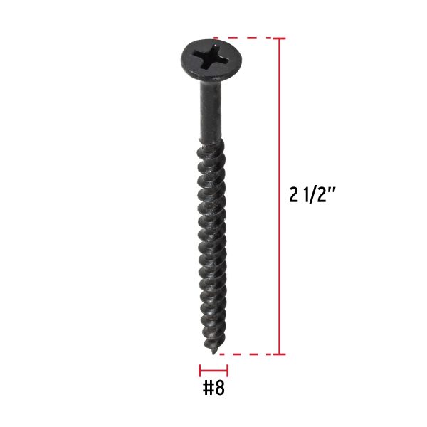 48690 - Bolsa con 100 pijas #8 x 2-1/2' multiusos, Fiero