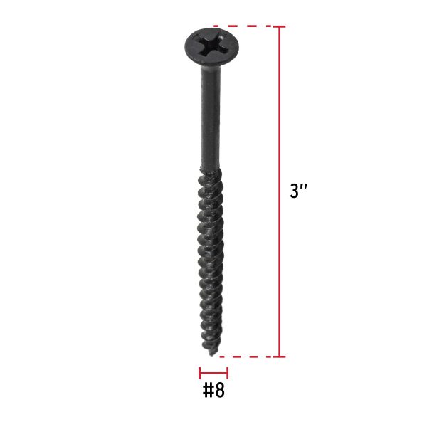 48691 - Bolsa con 100 pijas #8 x 3' multiusos, Fiero