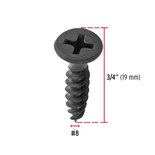 40066 - Bolsa con 100 pijas #8 x 3/4' multiusos cuerda fina, Fiero