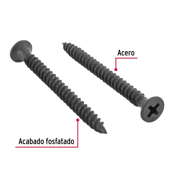 40071 - Bolsa con 100 pijas #8 x 2' multiusos cuerda fina, Fiero