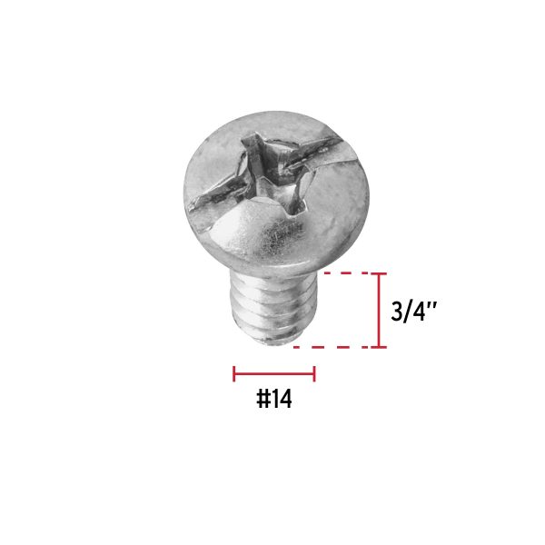 44432 - Bolsa con 100 pijas para lámina, #14 x 3/4', Fiero