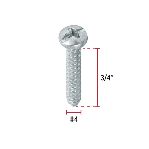 48714 - Bolsa con 200 pijas para lámina, #4 x 3/4', Fiero
