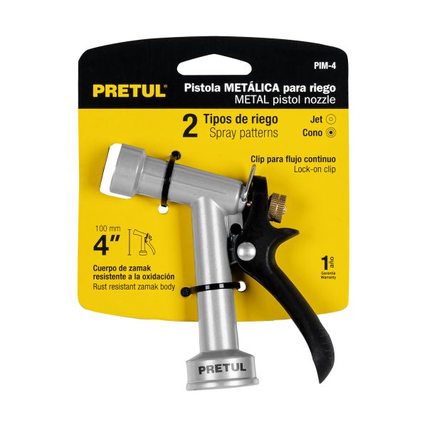 PIM-4E1.jpg 22750 - Pistola para riego de 4' de 2 funciones metálica, Pretul