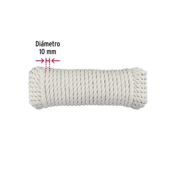 45696 - Piola de Algodón de 10 mm x 15 m natural, Fiero