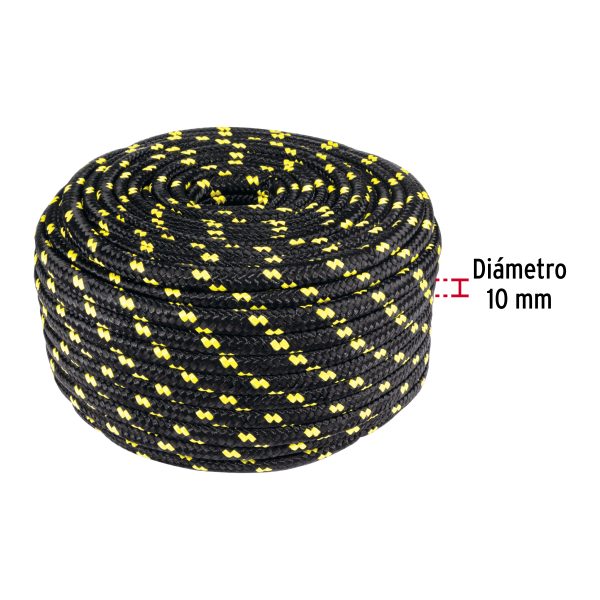 49866 - Piola de Polipropileno trenzada, multicolor, 10mm, 1 Kg