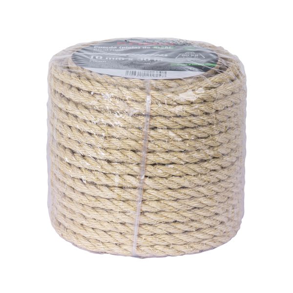 45660 - Piola de Sisal de 10 mm x 30 m natural, Fiero