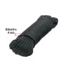 49703 - Piola de nylon paracord de 4mm x 15m negro, madeja, FIERO
