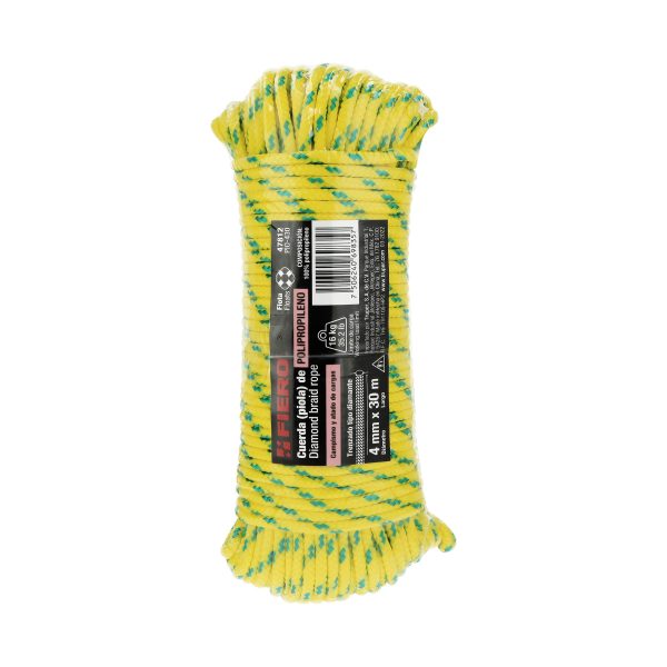 47812 - Piola de polipropileno trenzada de 4mm x 30m en madeja
