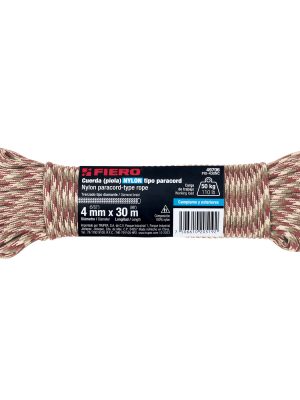 PIO-430NCE1.jpg 49706 - Piola de nylon paracord de 4mm x 30m camo, madeja, FIERO