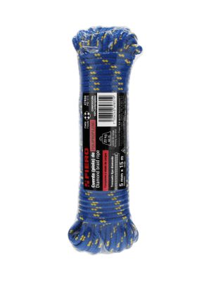 47808 - Piola de polipropileno trenzada de 5mm x 15m en madeja