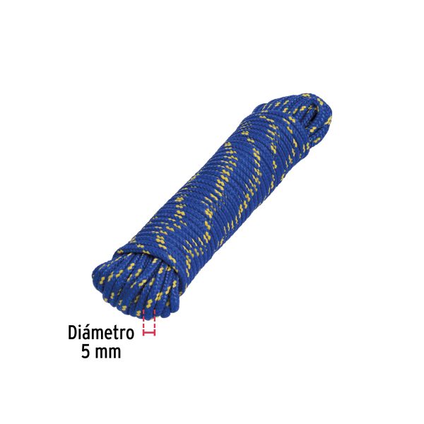 47808 - Piola de polipropileno trenzada de 5mm x 15m en madeja
