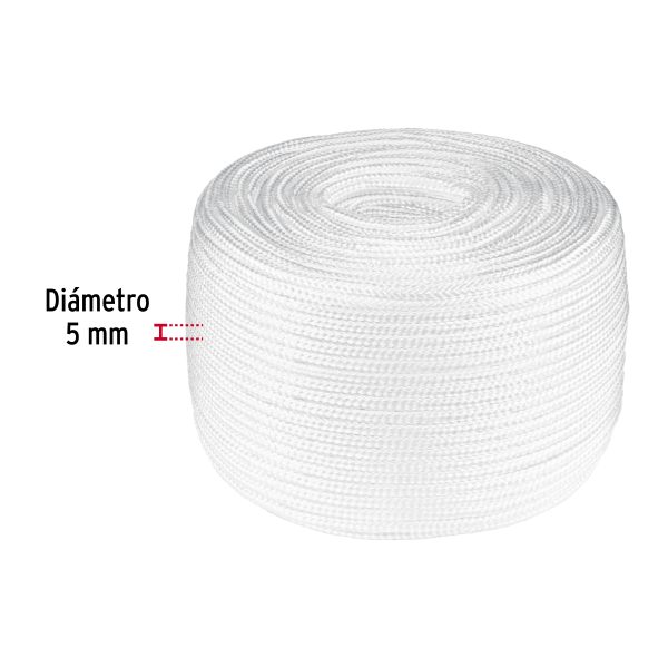 49753 - Piola de poliéster diamante de 5 mm, 1 kg, FIERO