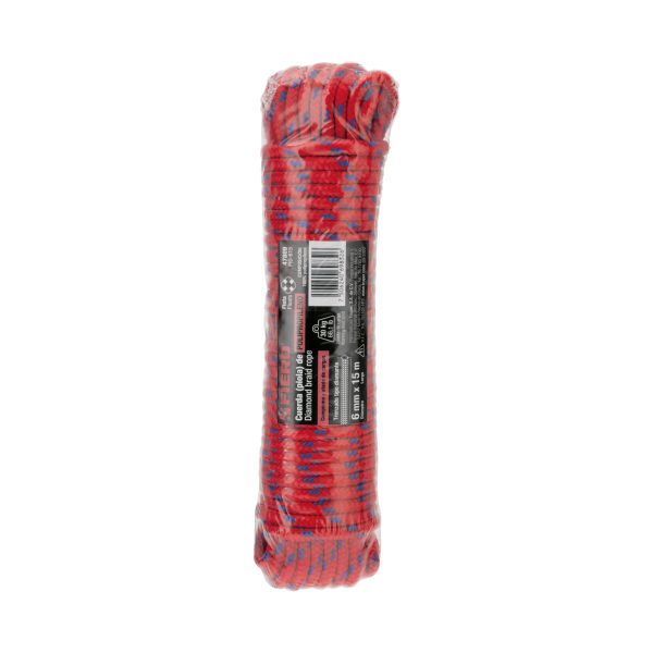 47809 - Piola de polipropileno trenzada de 6mm x 15m en madeja