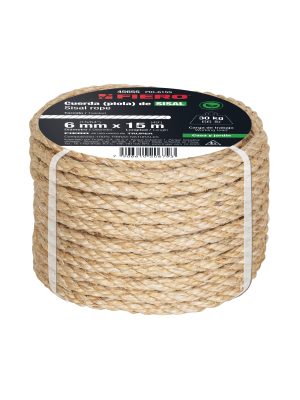 PIO-615SE1.jpg 45655 - Piola de Sisal de 6 mm x 15 m natural, Fiero