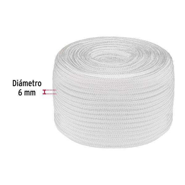 49754 - Piola de poliéster diamante de 6 mm, 1 kg, FIERO