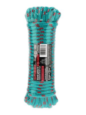 47810 - Piola de polipropileno trenzada de 8mm x 15m en madeja