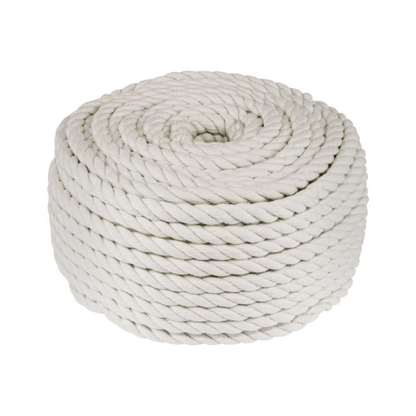 45838 - Piola de algodón de 8 mm, rollo, natural, 1 kg, FIERO