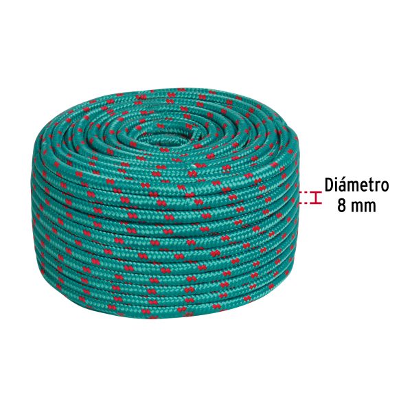 49865 - Piola de Polipropileno trenzada, multicolor, 8mm, 1 Kg
