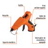 103907 - Pistola eléctrica de 80 W para silicón de 1/2', TRUPER