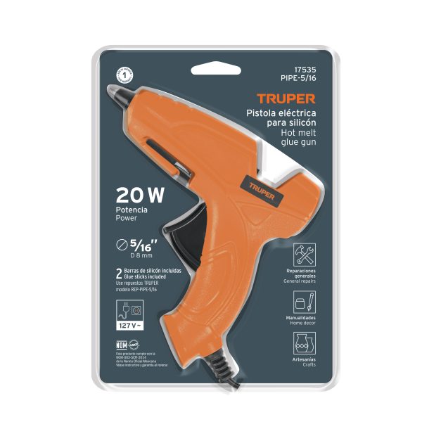 17535 - Pistola eléctrica para silicón de 5/16', Truper