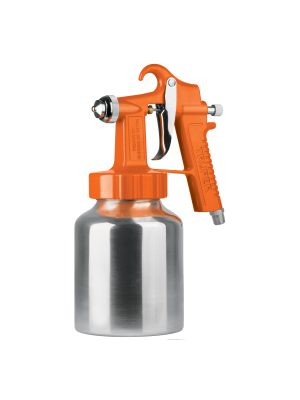 19000 - Pistola p/pintar baja presión, naranja, entrada inf, Truper