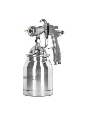 PIPI-330.jpg 14084 - Pistola p/pintar succión HVLP vaso aluminio, 1.4 mm, Truper