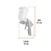 101857 - Pistola p/pintar gravedad LVMP vaso plástico, 2 mm, Truper