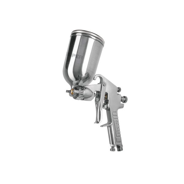 11989 - Pistola p/pintar gravedad LVMP vaso aluminio, 1 mm, Truper